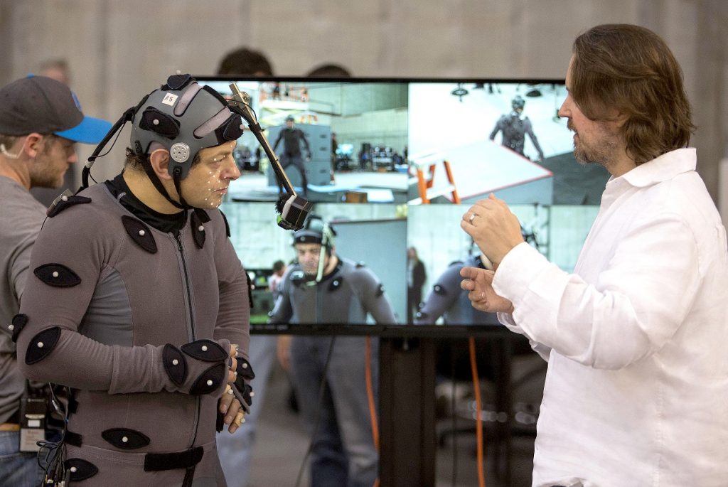 ***SUNDAY CALENDAR SNEAKS FOR APRIL 27, 2014. ***DO NOT USE PRIOR TO PUBLICATION*** Andy Serkis and director Matt Reeves on the set of the movie Dawn of the Planet of the Apes.
