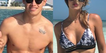 Shannon de Lima y James Rodríguez