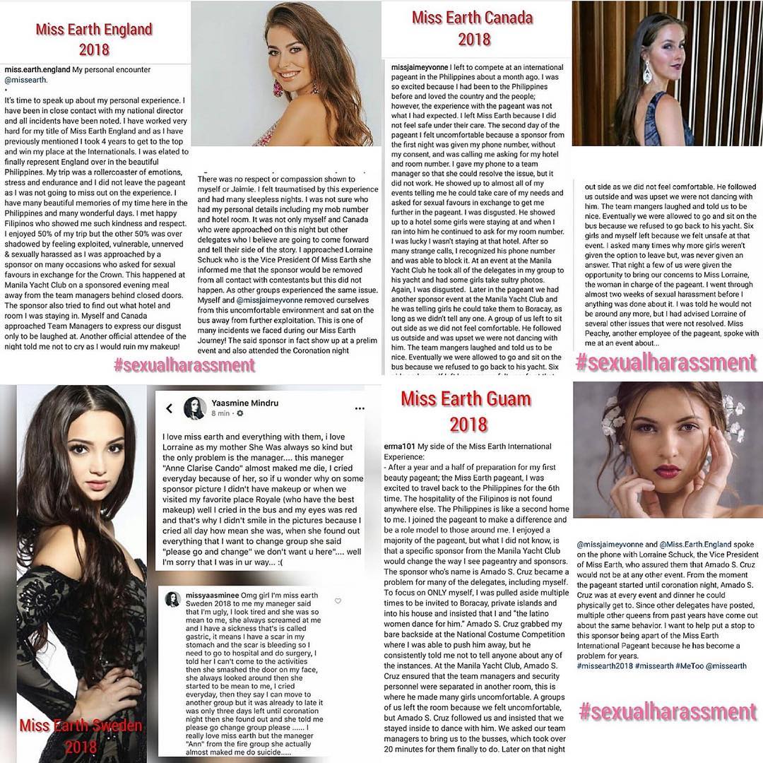 Miss Earth 2018 acoso sexual