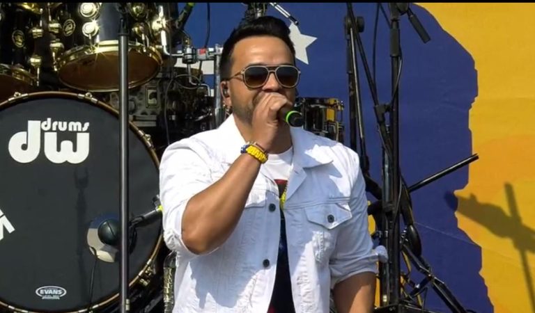 Luis Fonsi cantó «Despacito» en el Venezuela Aid Live