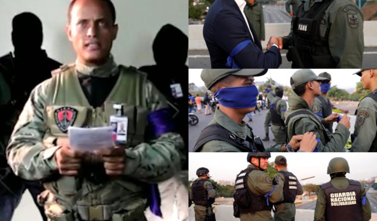 ¿Las cintas azules de la GNB es un homenaje a Óscar Pérez? [FOTO]