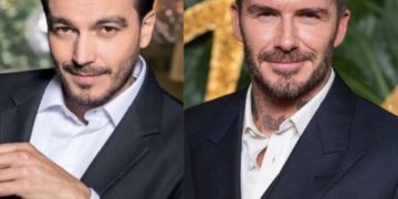 Luciano D'Alessandro y David Beckham
