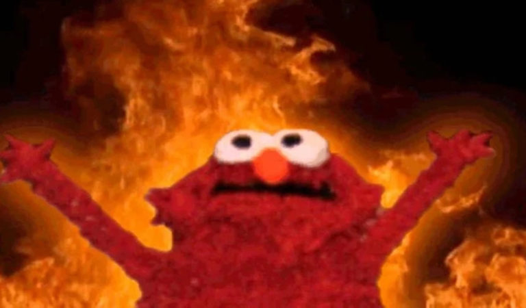 «Elmo en llamas» sale a protestar en Estados Unidos [FOTOS]