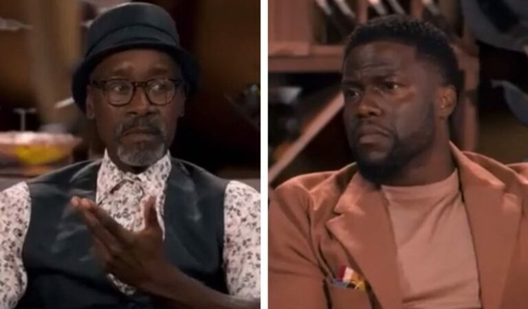El incómodo momento que protagonizaron Kevin Hart y Don Cheadle en una entrevista en vivo