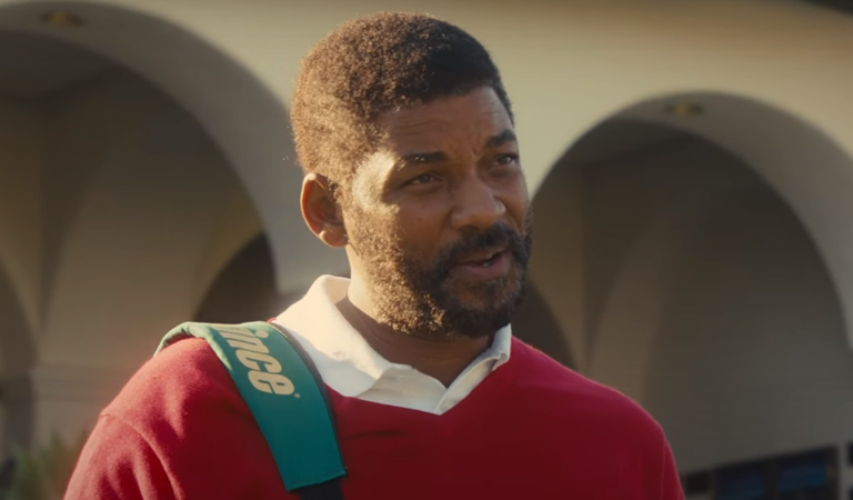 Will Smith lleva a Venus y Serena al tenis en una nueva imagen de King Richard