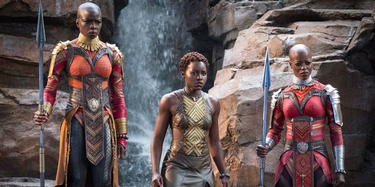Descripción de las imágenes de Black Panther 2: Shuri, Nakia y Okoye en la batalla