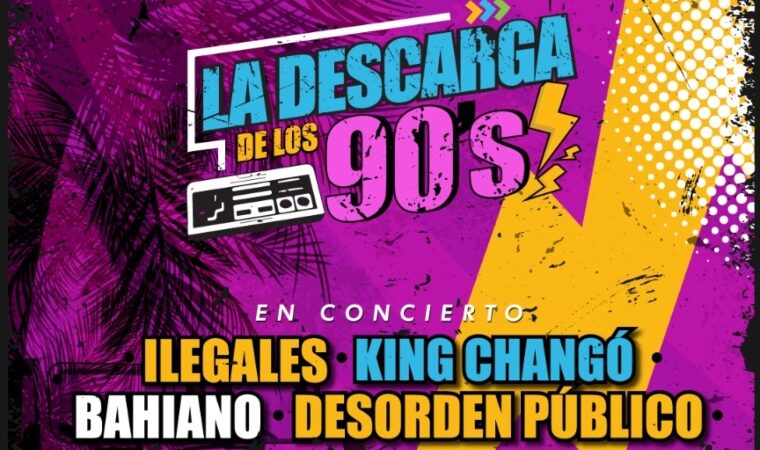 Llega a Caracas la Descarga de los 90´s con Ilegales, Desorden Público, King Changó y Bahiano