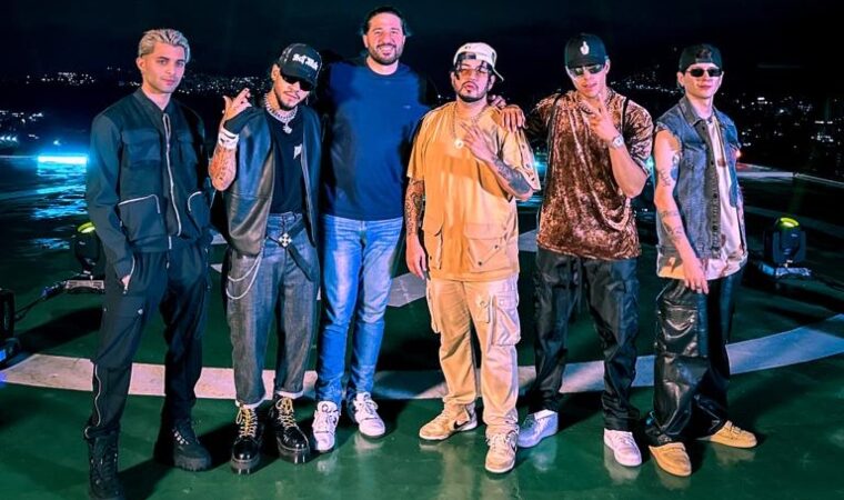 Reggi ‘El Auténtico’ y CNCO se instalaron en las calles de Petare para grabar el videoclip de su nuevo tema «Musikita»