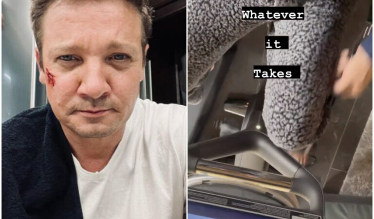Jeremy Renner publica un video de recuperación tras su accidente con una quitanieves