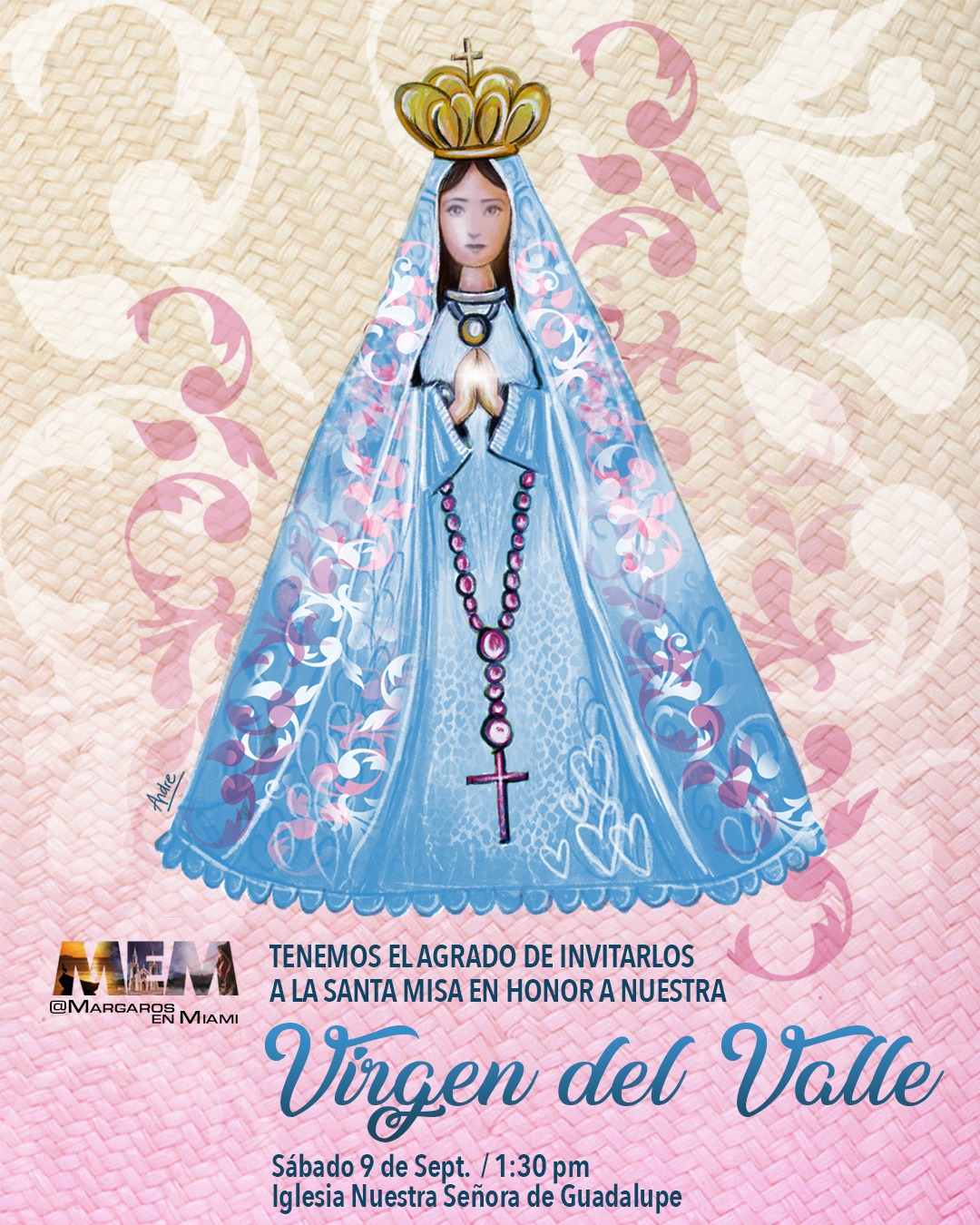 Con una misa y un compartir: En Miami celebrarán a la Virgen del Valle