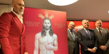 Representación de Jesus en la Semana Santa de Sevilla