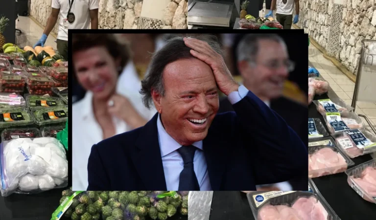 Entre fresas, frambuesas, y blueberries: Julio Iglesias tuvo un percance en el aeropuerto
