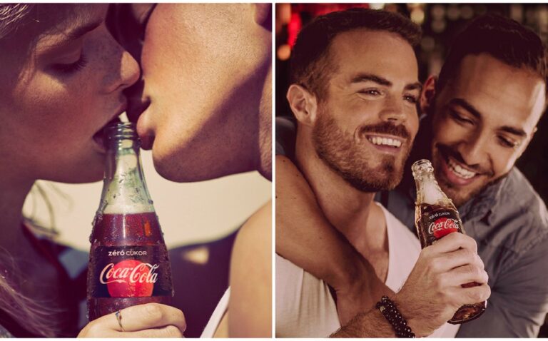 beso lesbico en campaña de Coca Cola causa furor en redes sociales