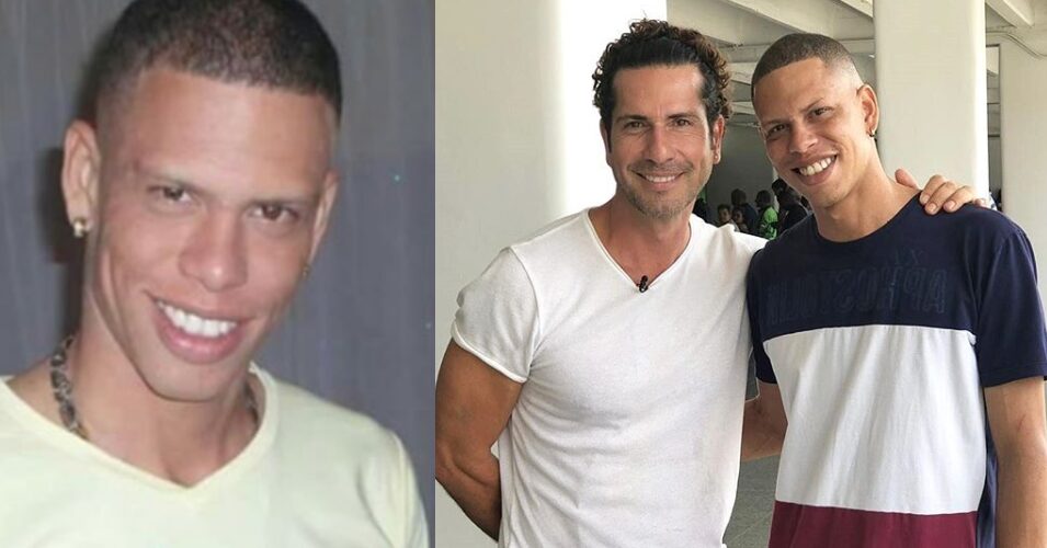 Gregorio Pernia con su hijo Diego