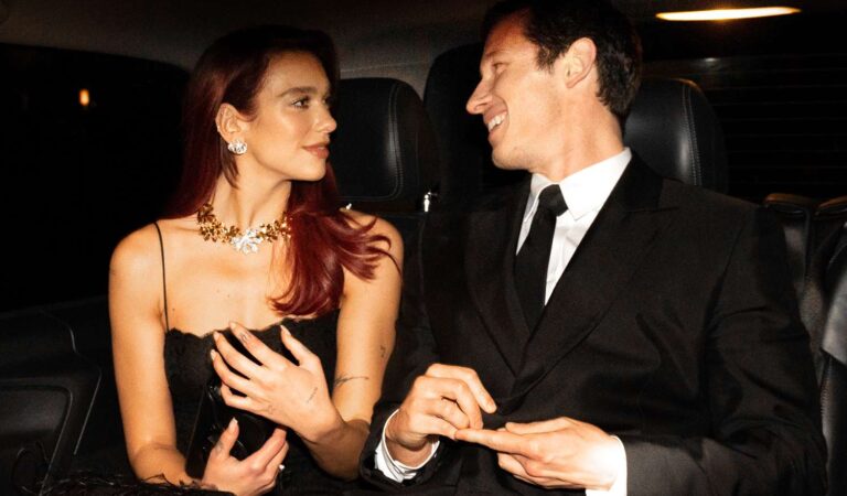 ¡Qué adorable! Dua Lipa y Callum Turner derrocharon amor en la fiesta de Vogue