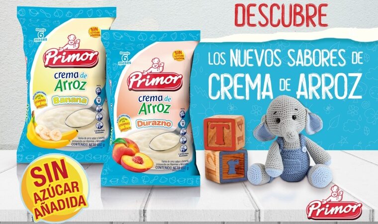 ¡Crece el portafolio! Crema de Arroz Primor suma dos nuevos sabores