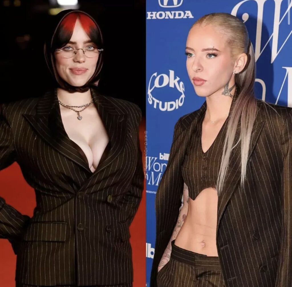 Billie Eilish y Young Miko en los Billboard