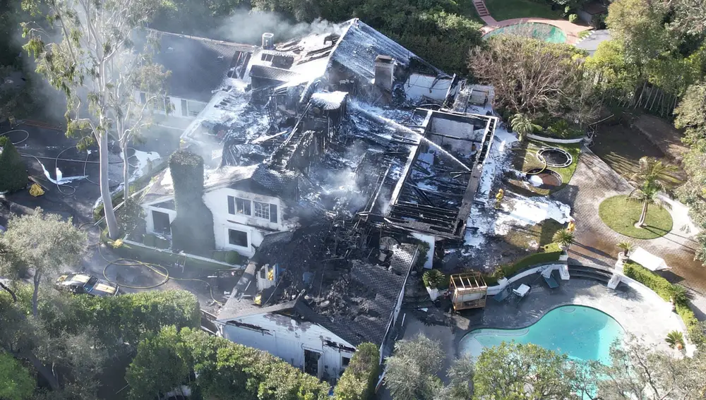 Casa de Cara Delevingne luego del incendio