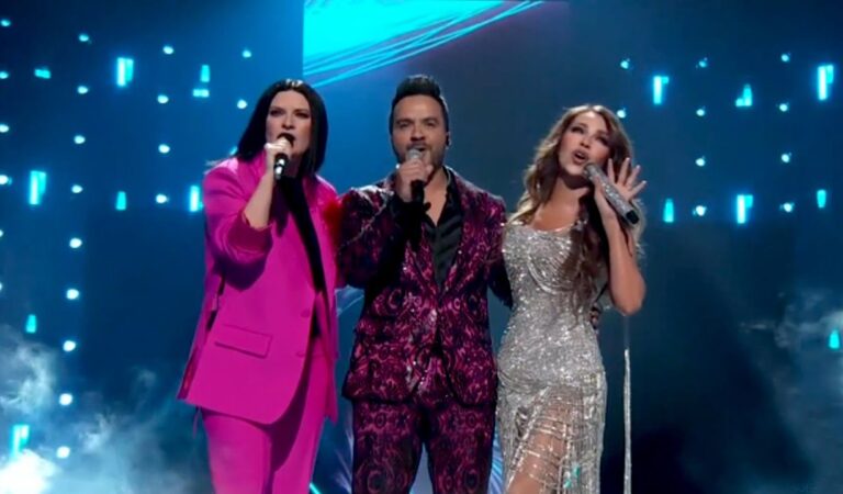 Luis Fonsi visitó el concierto de Laura Pausini y revelaron un secreto 