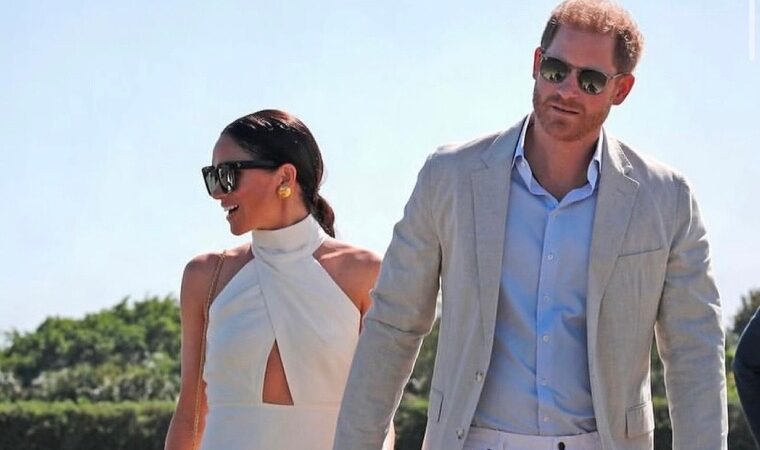 El beso de novela que le dio el príncipe Harry a Meghan Markle tras su victoria en el torneo de polo benéfico