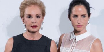 Carolina Herrera y su hija. Foto cortesía
