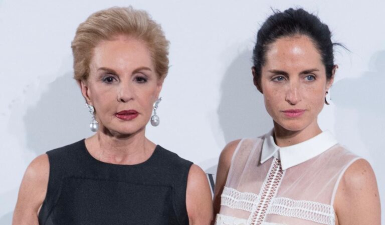 Carolina Herrera y su hija. Foto cortesía