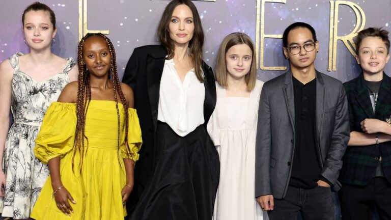 Angelina Jolie y sus hijos- Foto Cortesía