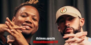 Ronald Acuña Jr. y Bad Bunny- Foto Cortesía