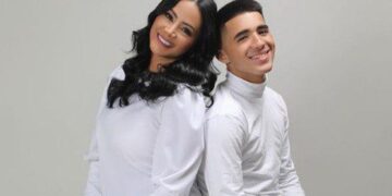 Norkys Batista y su hijo Sebastián Luttinger-Foto Cortesía