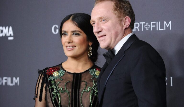 ¡Invitados de lujo! Salma Hayek y François-Henri Pinault invitados a una cena de estado en París