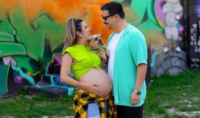¡Ya nació! Álex Goncalves y Karen Ferreira le dan la bienvenida a su primera hija