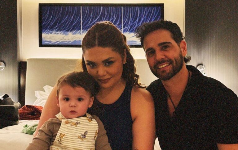 Yuridia,, Mario Aranda y su hijo- Foto Cortesía