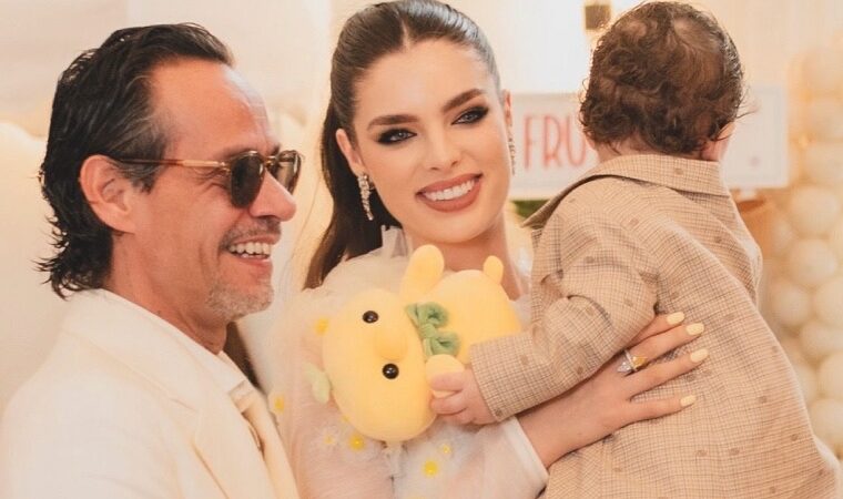 Marc Anthony y Nadia Ferreira celebran con alegría el primer cumpleaños de su hijo