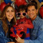 David Bisbal junto a Rossana Zanetti y su hijo- Foto Cortesía