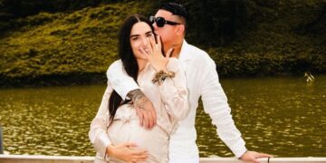 Kevin Roldán y su esposa- Foto Cortesía