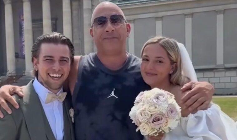 Vin Diesel sorprendió a una pareja de recién casados en Alemania 
