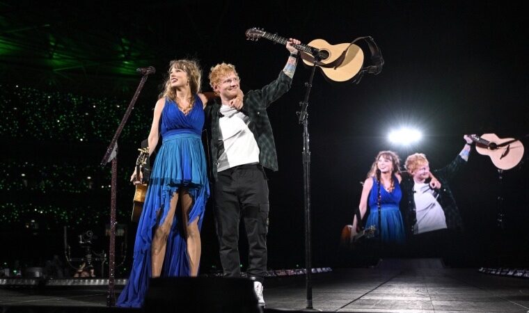 Taylor Swift enloquece a sus fans invitando a Ed Sheeran en Londres