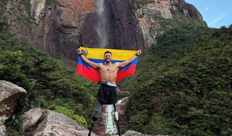 Juan Pablo Dos Santos conquista el Salto Ángel: «El límite está en la mente»