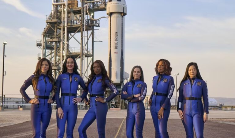 Un viaje histórico: Katy Perry y la primera misión espacial solo de mujeres