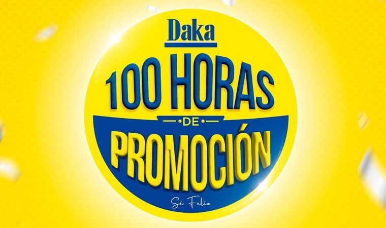 DAKA activa las “100 Horas de Promoción” y revoluciona los precios en todo el país