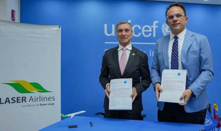 Un vuelo directo hacia la esperanza: UNICEF y Fundación LASER unen fuerzas por la niñez venezolana