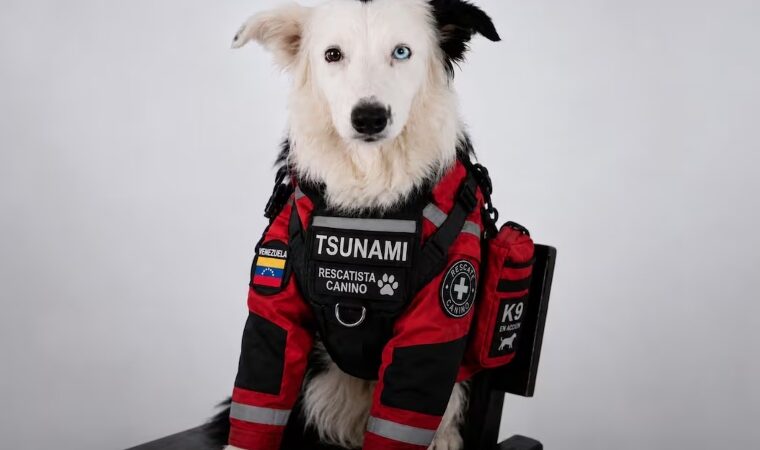 Tsunami, el perro que pasó del maltrato al heroísmo en los rescates de Venezuela