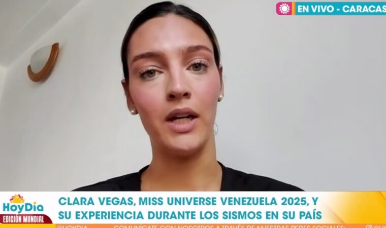 Miss Venezuela 2025, Clara Vegas Goetz lleva ayuda a La Guaira junto a su familia tras los terremotos