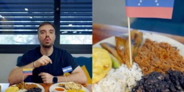 Pabellón criollo venezolano compitiendo en el Mundial de Comidas de Ibai Llanos
