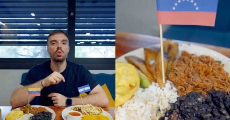 Pabellón criollo venezolano compitiendo en el Mundial de Comidas de Ibai Llanos