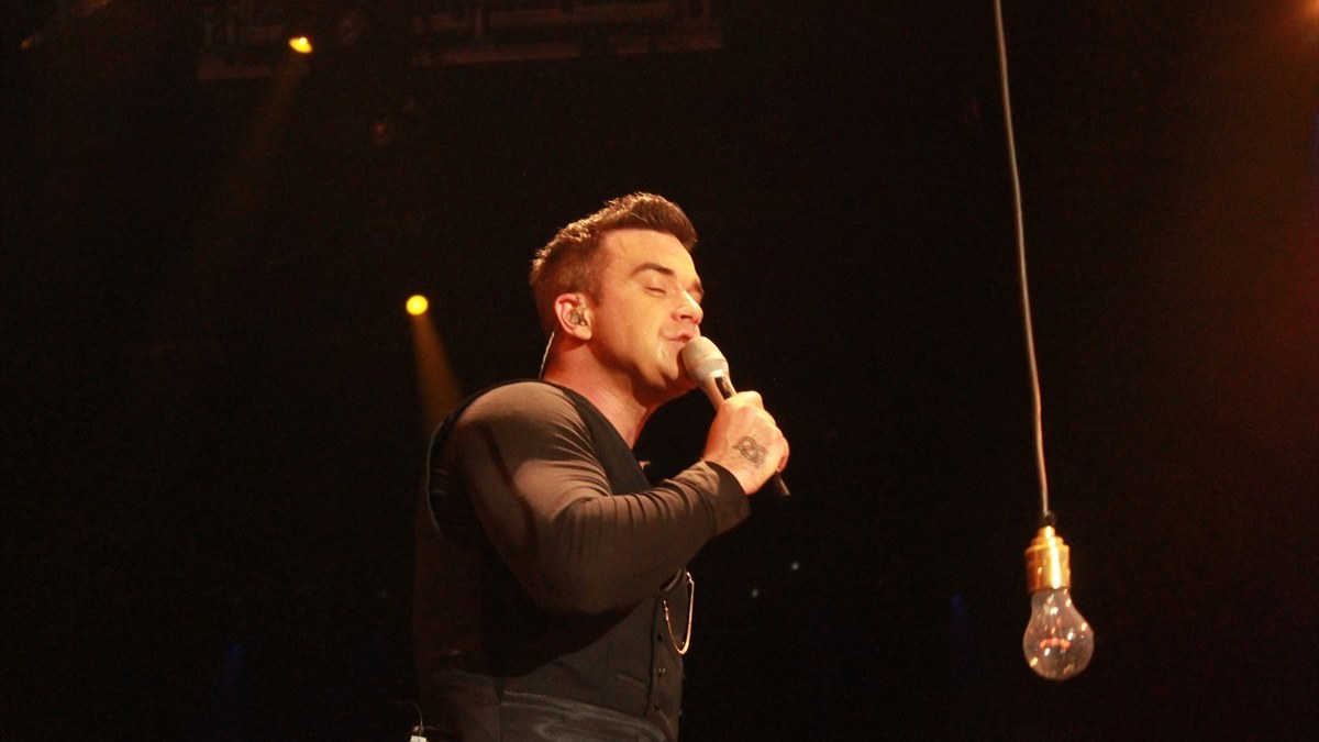 Robbie Williams en el escenario